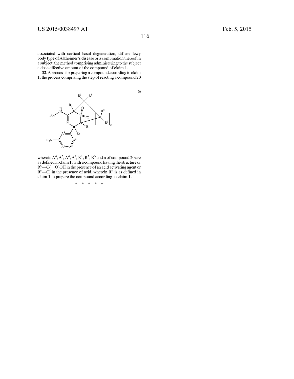BRIDGED BICYCLIC AMINO THIAZINE DIOXIDE COMPOUNDS AS INHIBITORS OF     BETA-SECRETASE AND METHODS OF USE THEREOF - diagram, schematic, and image 117
