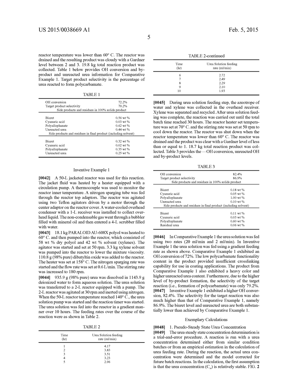 Process to Produce Polycarbamate Using a Gradient Feed of Urea - diagram, schematic, and image 08