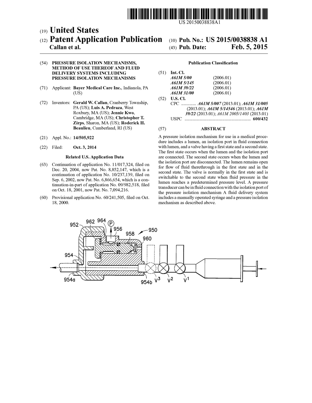 PRESSURE ISOLATION MECHANISMS, METHOD OF USE THEREOF AND FLUID DELIVERY     SYSTEMS INCLUDING PRESSURE ISOLATION MECHANISMS - diagram, schematic, and image 01