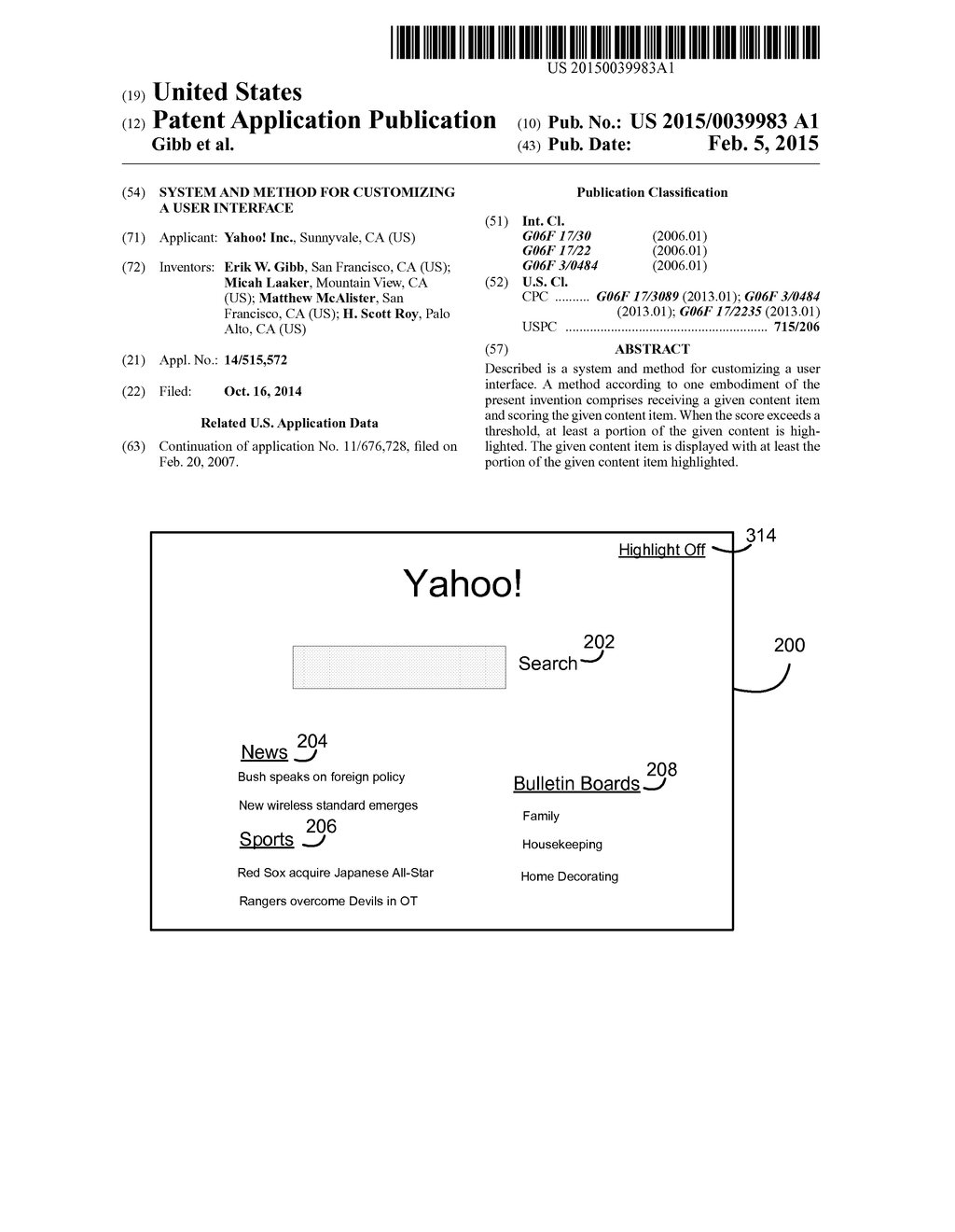 SYSTEM AND METHOD FOR CUSTOMIZING A USER INTERFACE - diagram, schematic, and image 01