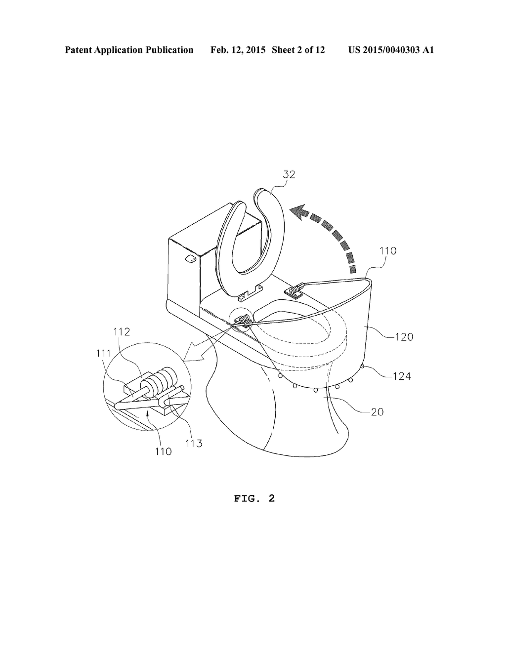 TOILET PROVIDED WITH URINE SPLASH PREVENTION APPARATUS - diagram, schematic, and image 03