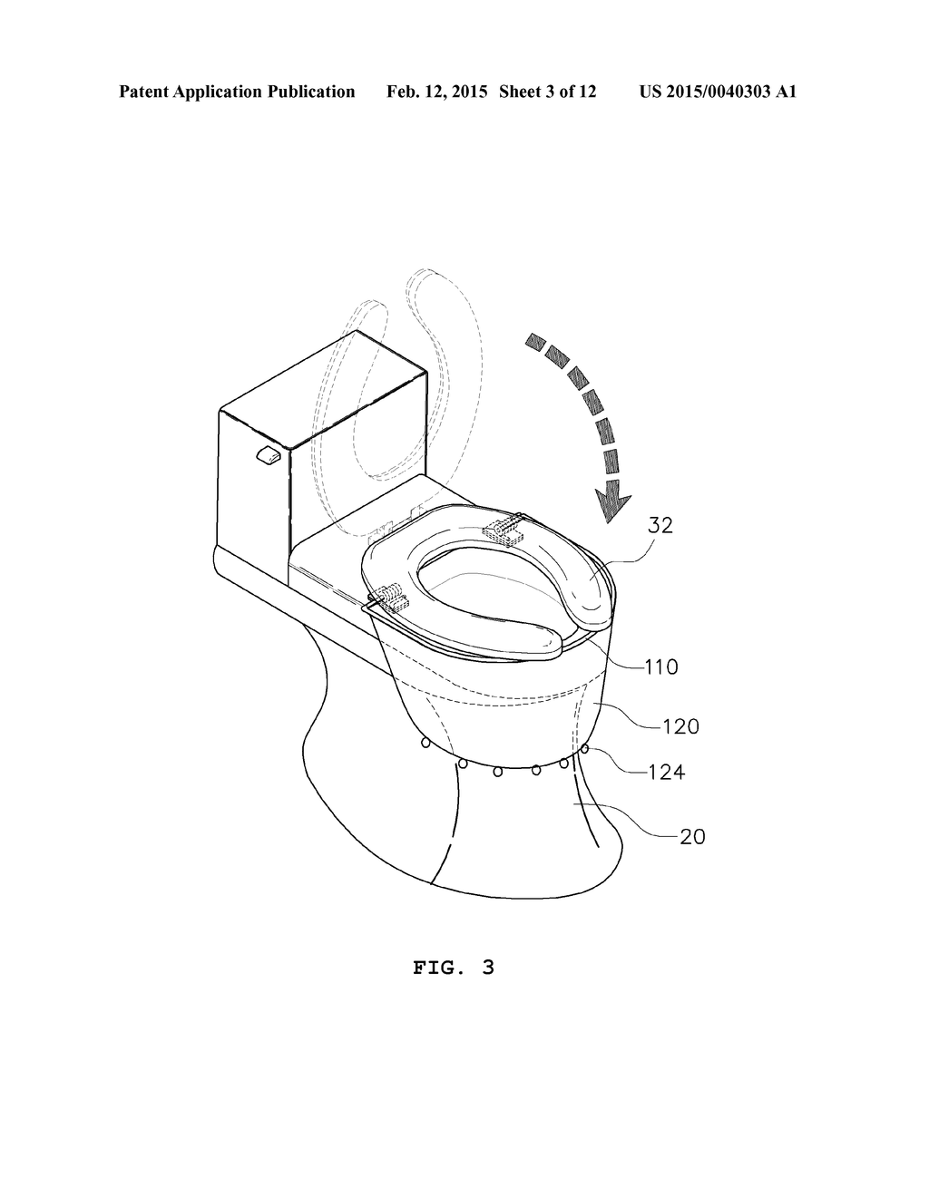 TOILET PROVIDED WITH URINE SPLASH PREVENTION APPARATUS - diagram, schematic, and image 04