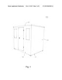 Sauna Device Having Split Panels diagram and image