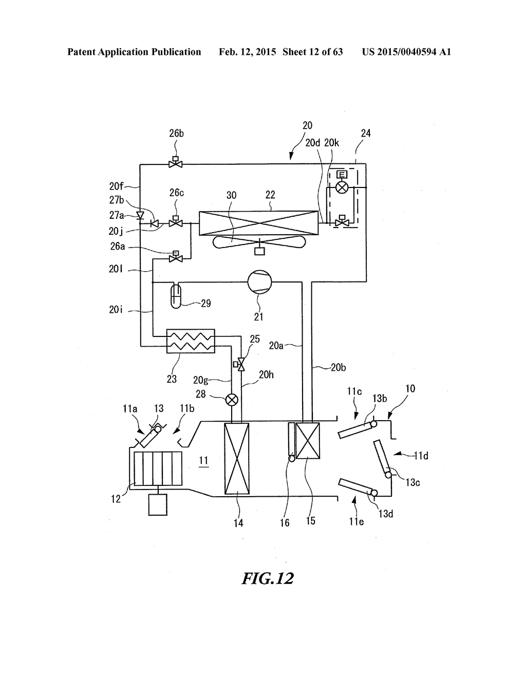 VEHICLE AIR CONDITIONING APPARATUS - diagram, schematic, and image 13