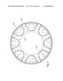 SWIRL HELICAL ELEMENTS FOR A VISCOUS IMPINGEMENT PARTICLE COLLECTION AND     HYDRAULIC REMOVAL SYSTEM diagram and image