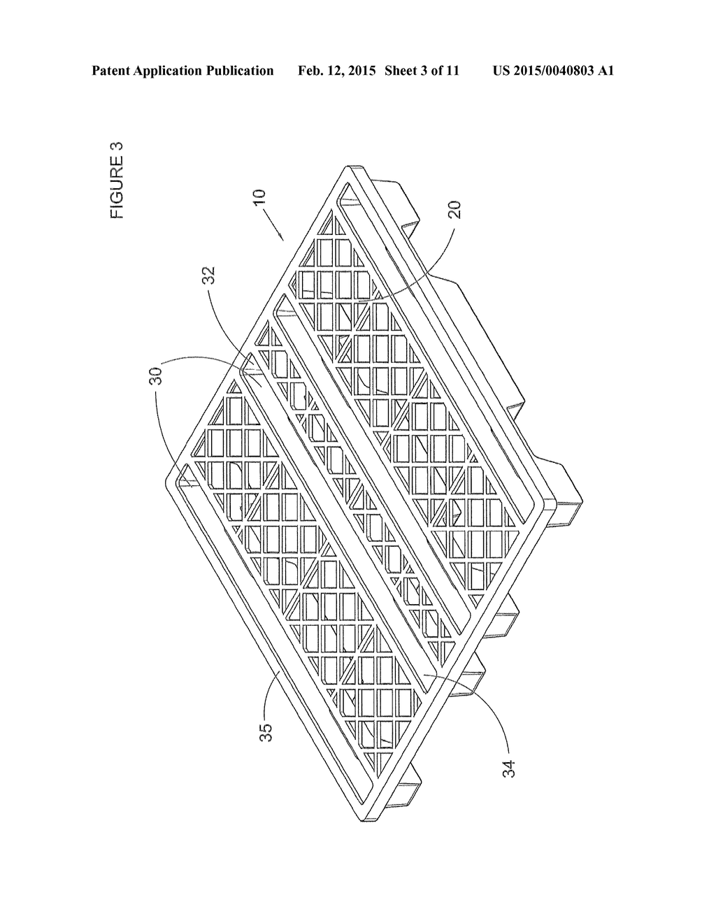 High Load Plastic Pallet - diagram, schematic, and image 04