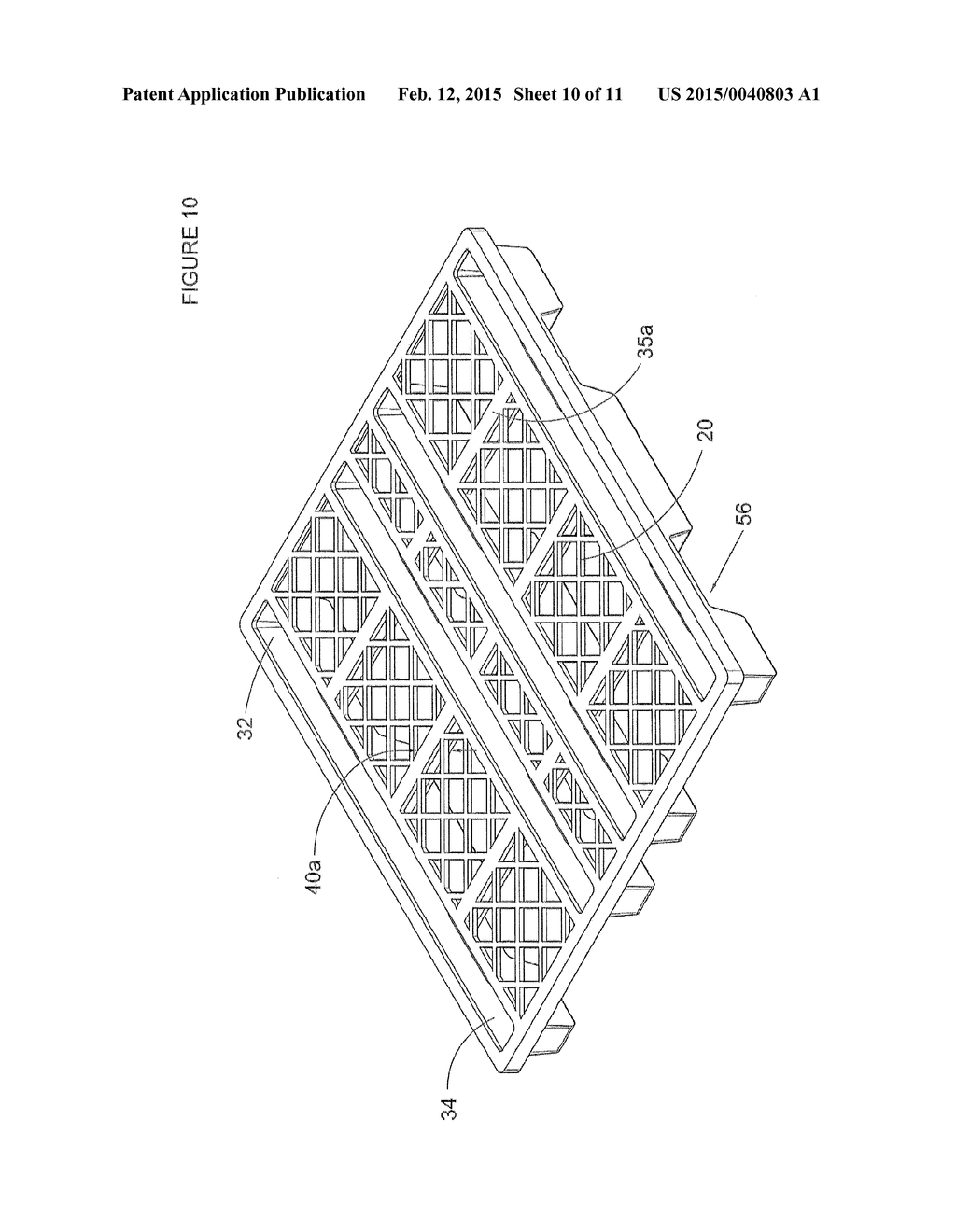 High Load Plastic Pallet - diagram, schematic, and image 11