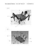 SIX-LEGGED WALKING ROBOT HAVING ROBOTIC ARMS FOR LEGS AND PLURALITY OF     JOINTS diagram and image