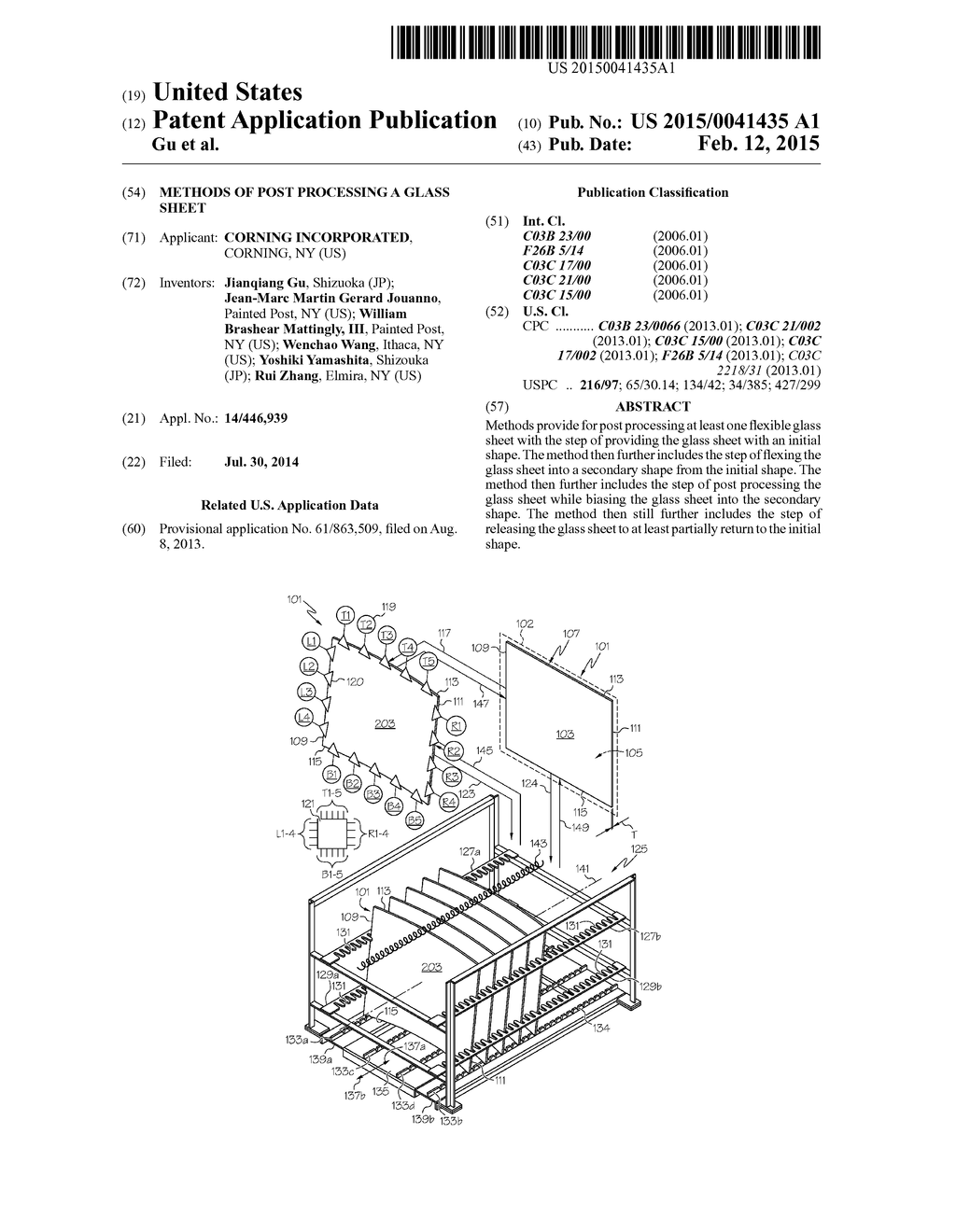 METHODS OF POST PROCESSING A GLASS SHEET - diagram, schematic, and image 01