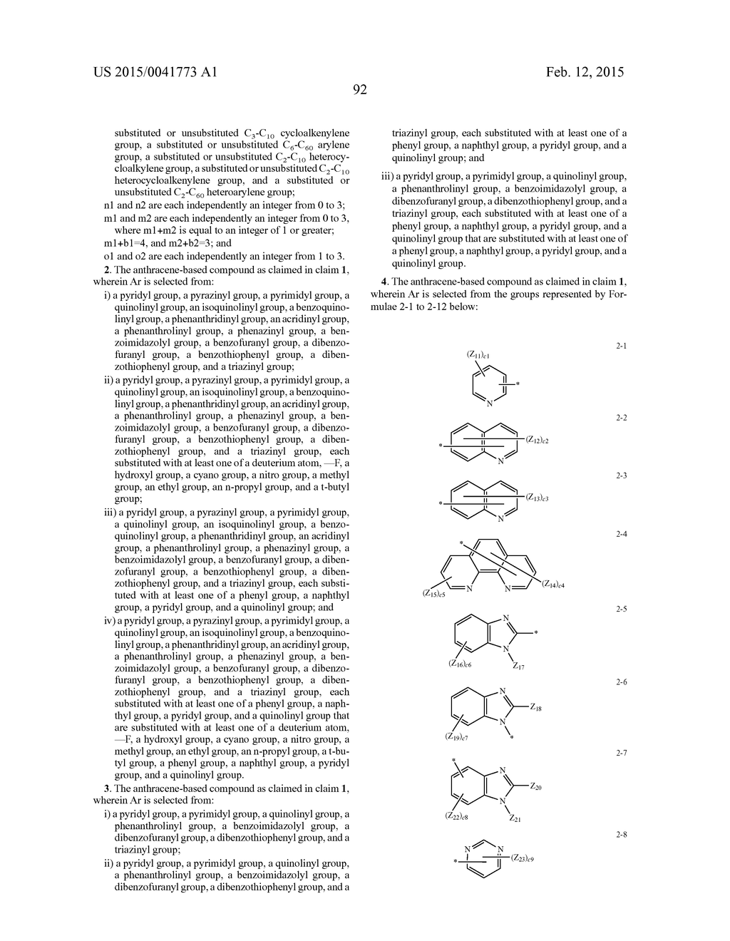 ANTHRACENE-BASED COMPOUNDS AND ORGANIC LIGHT-EMITTING DEVICE INCLUDING THE     SAME - diagram, schematic, and image 94