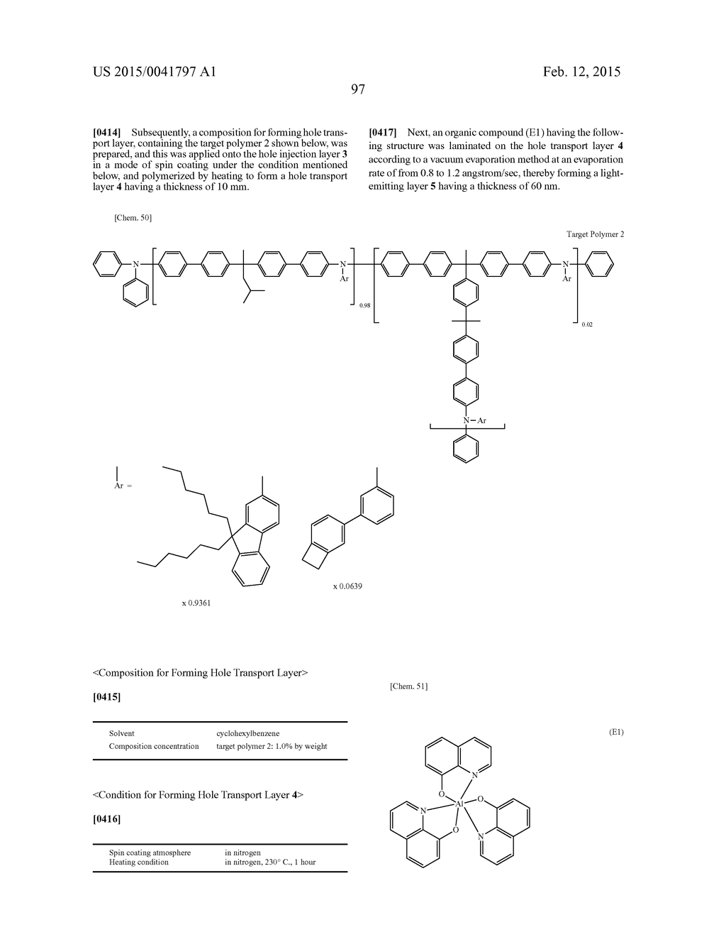 POLYMER AND ORGANIC ELECTROLUMINESCENT ELEMENT - diagram, schematic, and image 100