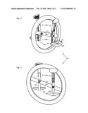 Pedal propulsion system with lowered pedals diagram and image