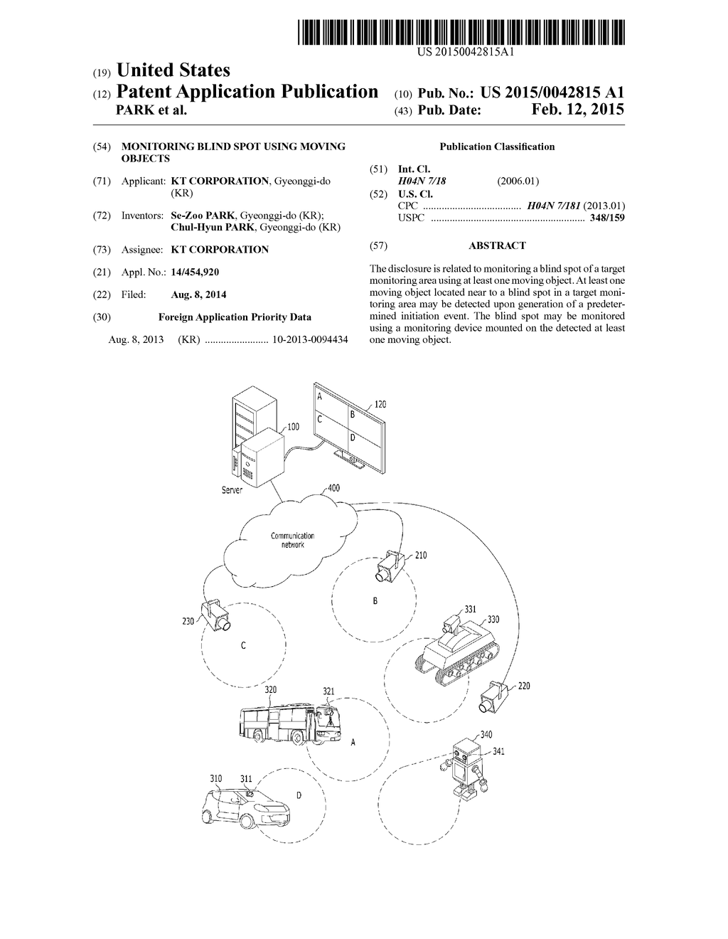 MONITORING BLIND SPOT USING MOVING OBJECTS - diagram, schematic, and image 01