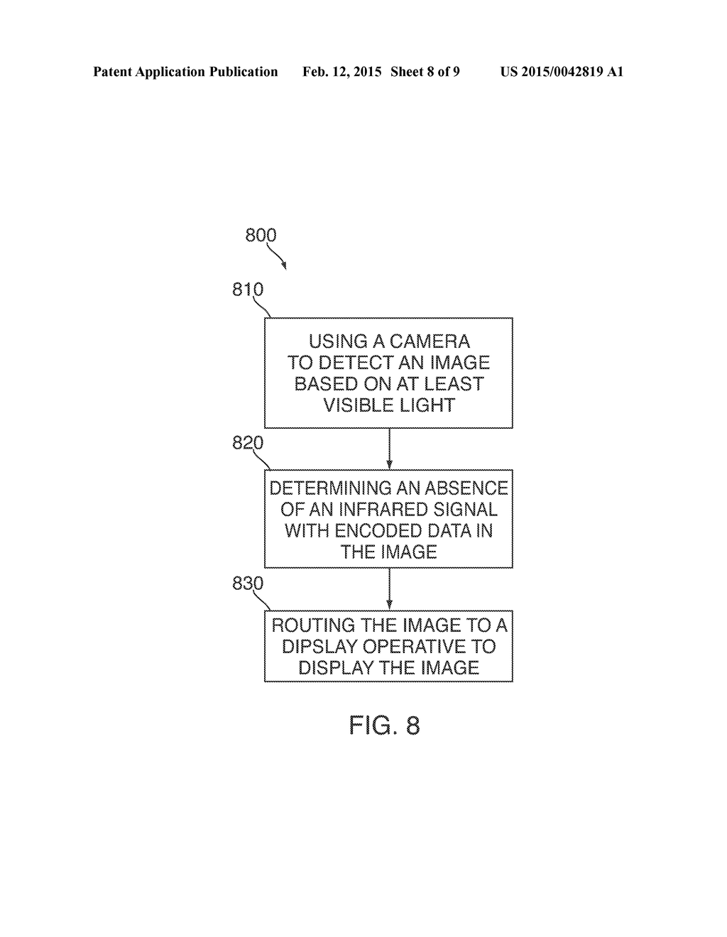 SYSTEMS AND METHODS FOR RECEIVING INFRARED DATA WITH A CAMERA DESIGNED TO     DETECT IMAGES BASED ON VISIBLE LIGHT - diagram, schematic, and image 09