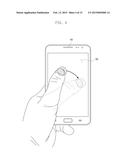 ELECTRONIC DEVICE PROVIDED WITH TOUCH SCREEN AND OPERATING METHOD THEREOF diagram and image