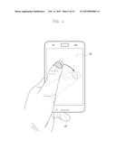 ELECTRONIC DEVICE PROVIDED WITH TOUCH SCREEN AND OPERATING METHOD THEREOF diagram and image