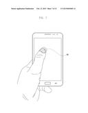 ELECTRONIC DEVICE PROVIDED WITH TOUCH SCREEN AND OPERATING METHOD THEREOF diagram and image