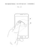 ELECTRONIC DEVICE PROVIDED WITH TOUCH SCREEN AND OPERATING METHOD THEREOF diagram and image