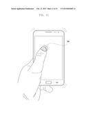 ELECTRONIC DEVICE PROVIDED WITH TOUCH SCREEN AND OPERATING METHOD THEREOF diagram and image