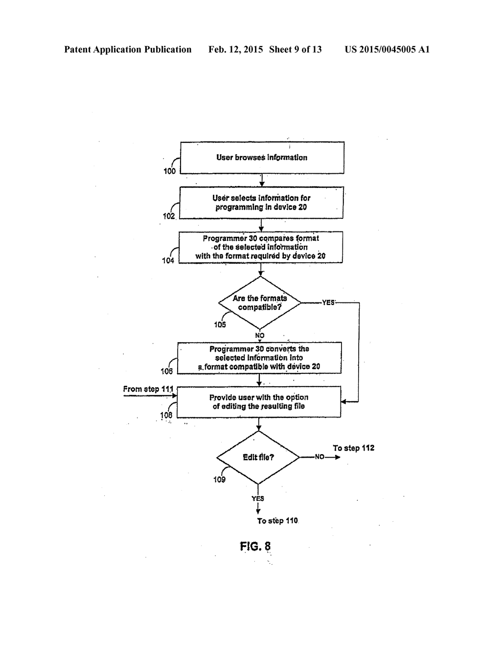 METHODS AND APPARATUSES FOR PROGRAMMING USER-DEFINED INFORMATION INTO     ELECTRONIC DEVICES - diagram, schematic, and image 10