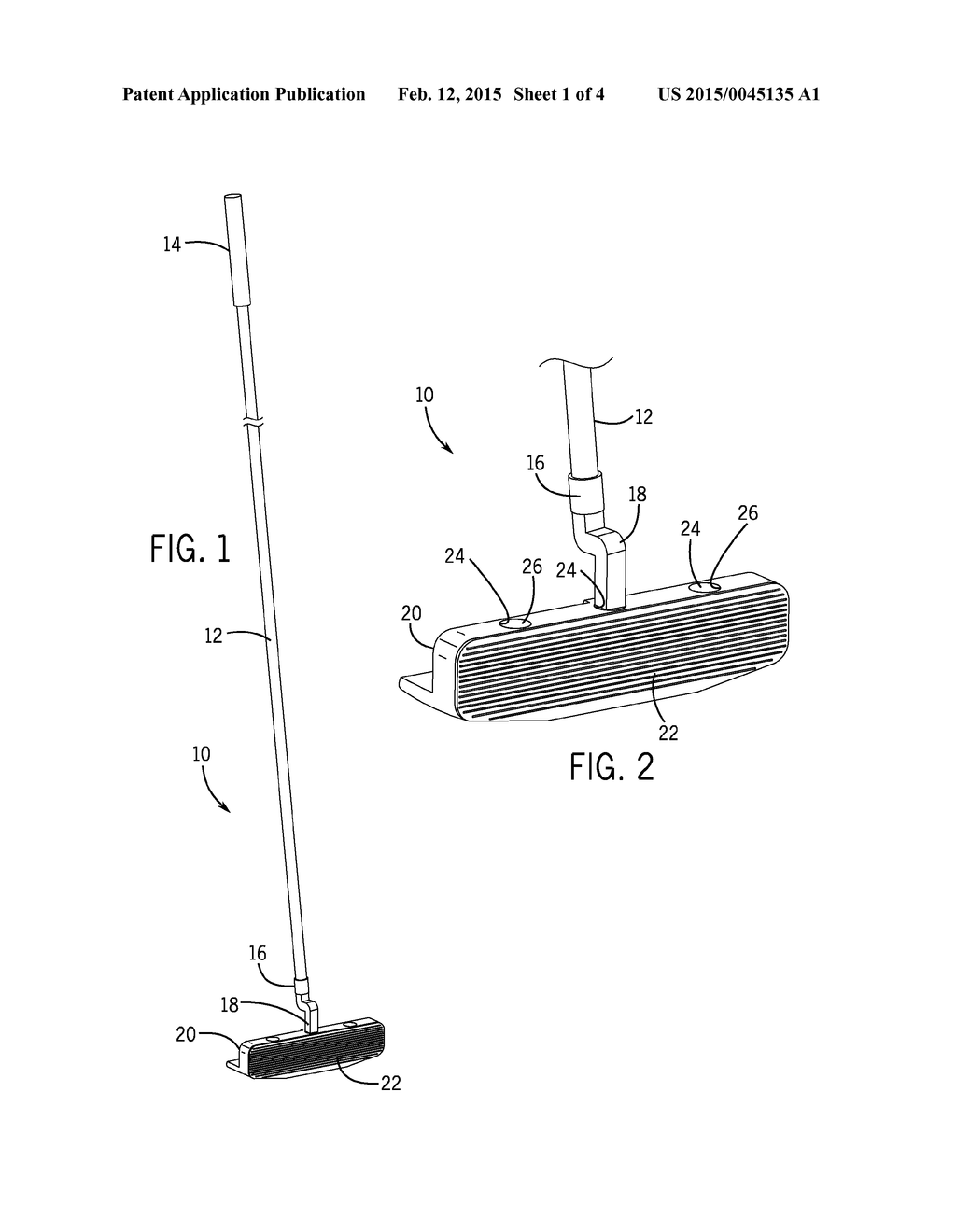 GOLF PUTTER HAVING CENTER TRACK SIGHT - diagram, schematic, and image 02