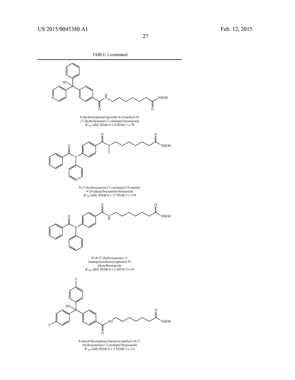 REVERSE AMIDE COMPOUNDS AS PROTEIN DEACETYLASE INHIBITORS AND METHODS OF     USE THEREOF - diagram, schematic, and image 28