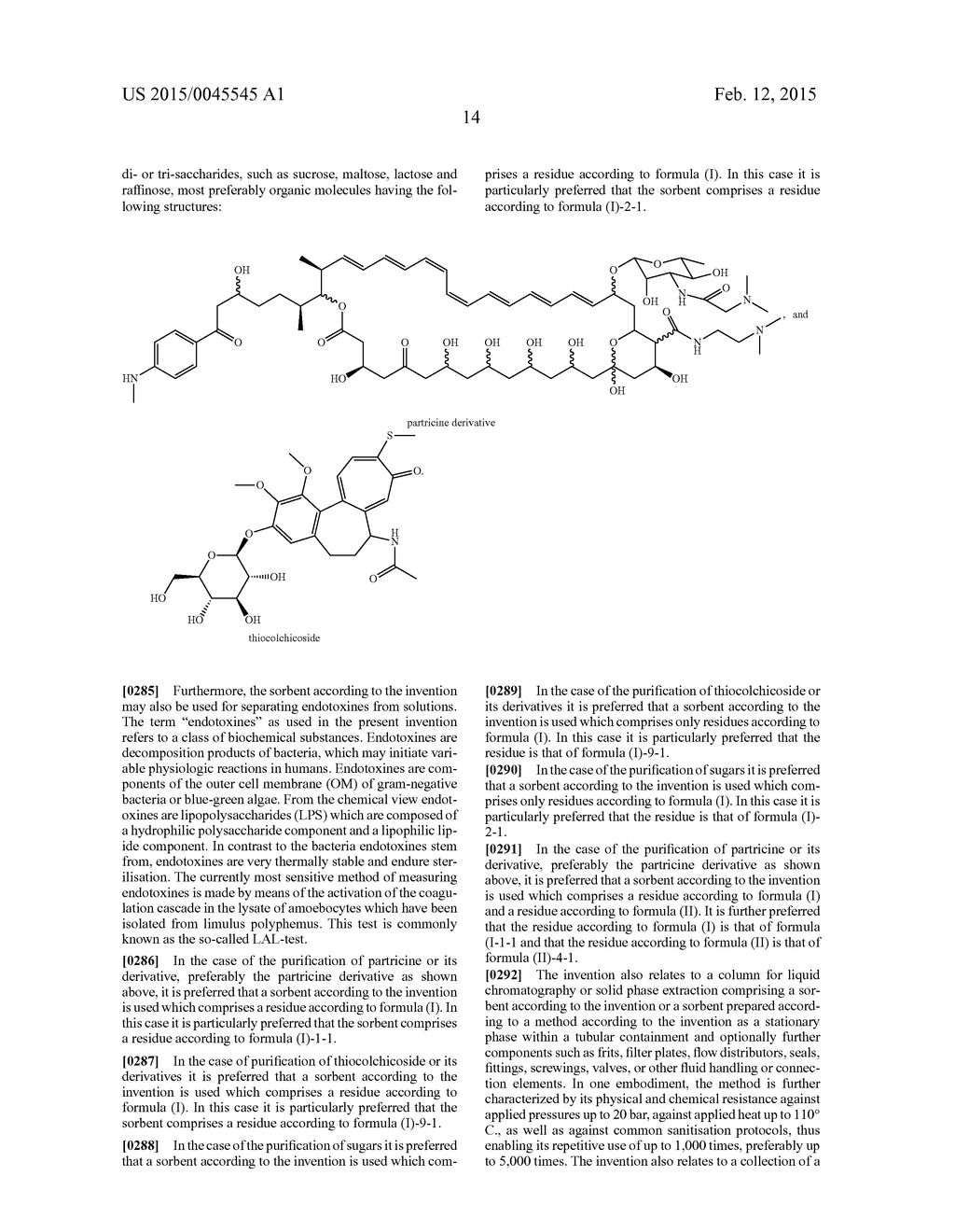 SORBENT COMPRISING ON ITS SURFACE AN AROMATIC RING SYSTEM HAVING AN     ANIONIC OR DEPROTONIZABLE GROUP FOR THE PURIFICATION OF ORGANIC MOLECULES - diagram, schematic, and image 21