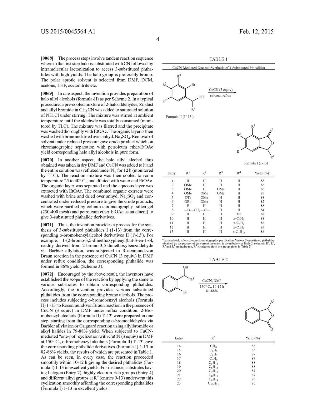 Cu-MEDIATED ANNULATION FOR THE EFFECTIVE SYNTHESIS OF 3-SUBSTITUTED     PHTHALIDES - diagram, schematic, and image 06
