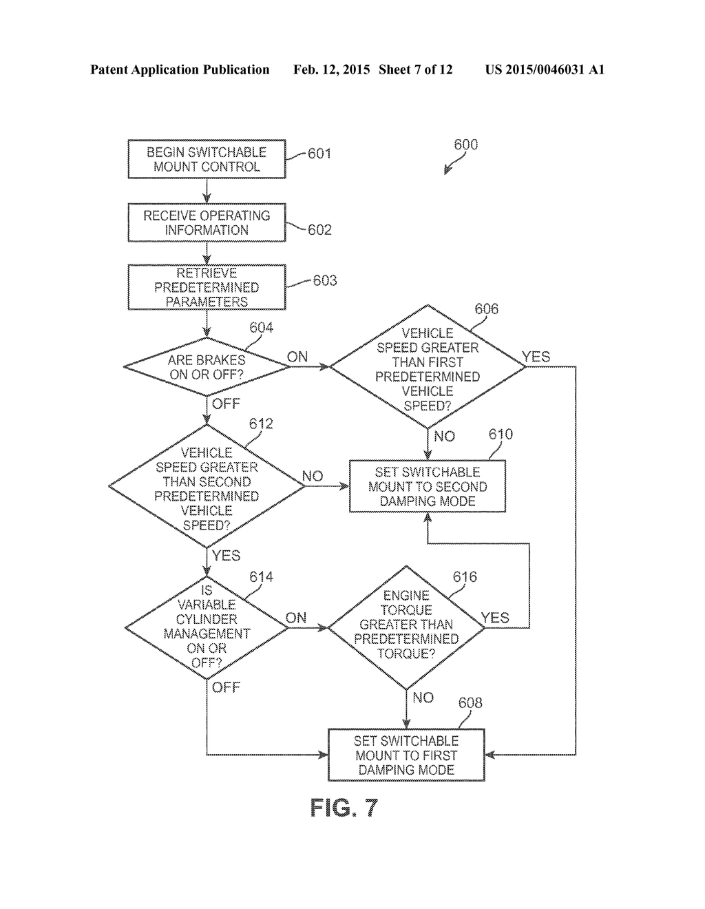 Switchable Mount System For A Vehicle And Methods For Controlling The     System - diagram, schematic, and image 08