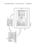 Object transfer method using gesture-based computing device diagram and image