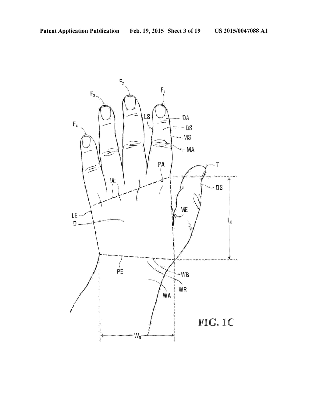 GLOVE FOR A HOCKEY OR LACROSSE PLAYER - diagram, schematic, and image 04