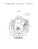 ENGINE-POWERED WORK TOOL PROVIDED WITH STAND diagram and image