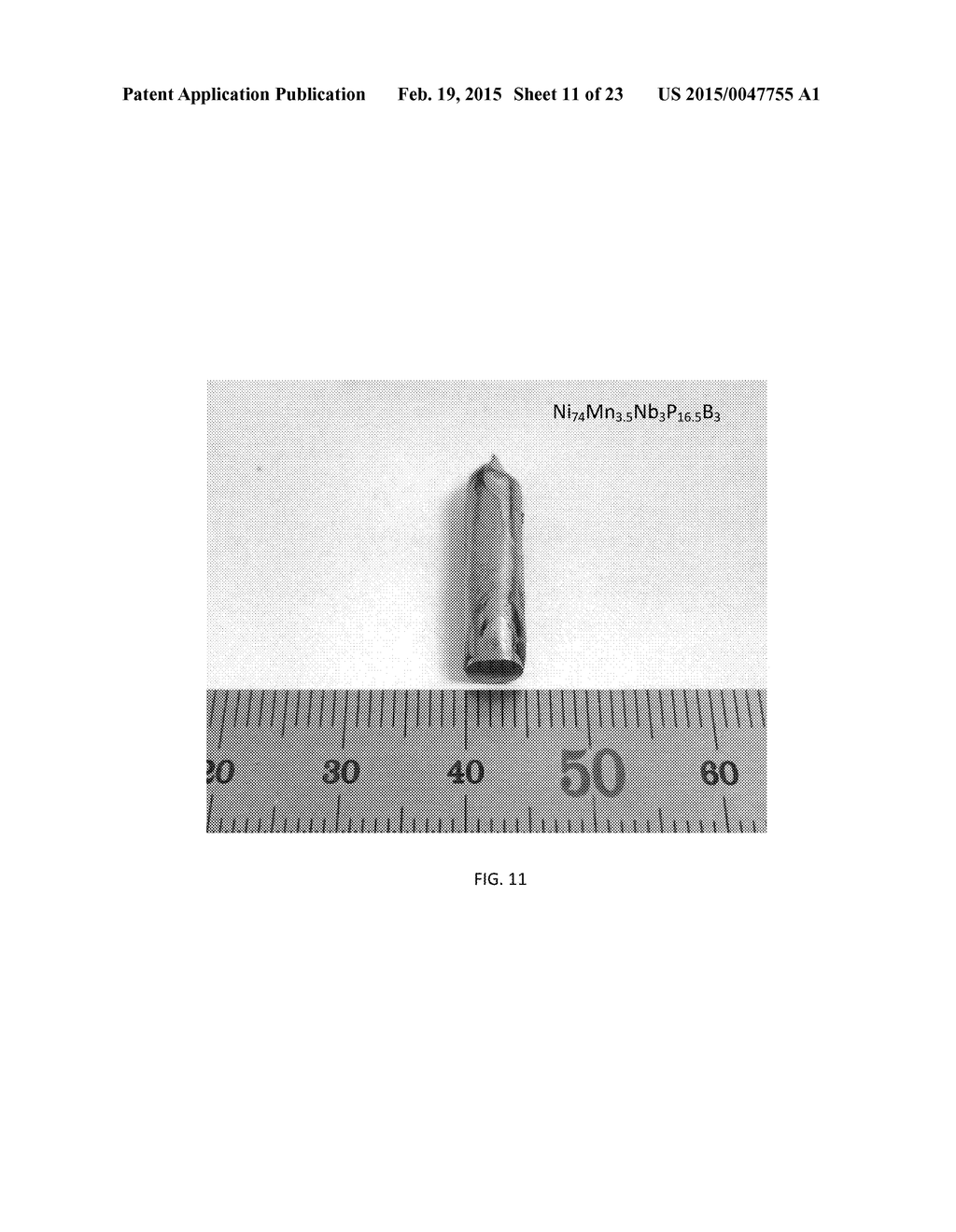 BULK NICKEL-PHOSPHORUS-BORON GLASSES BEARING MANGANESE, NIOBIUM AND     TANTALUM - diagram, schematic, and image 12