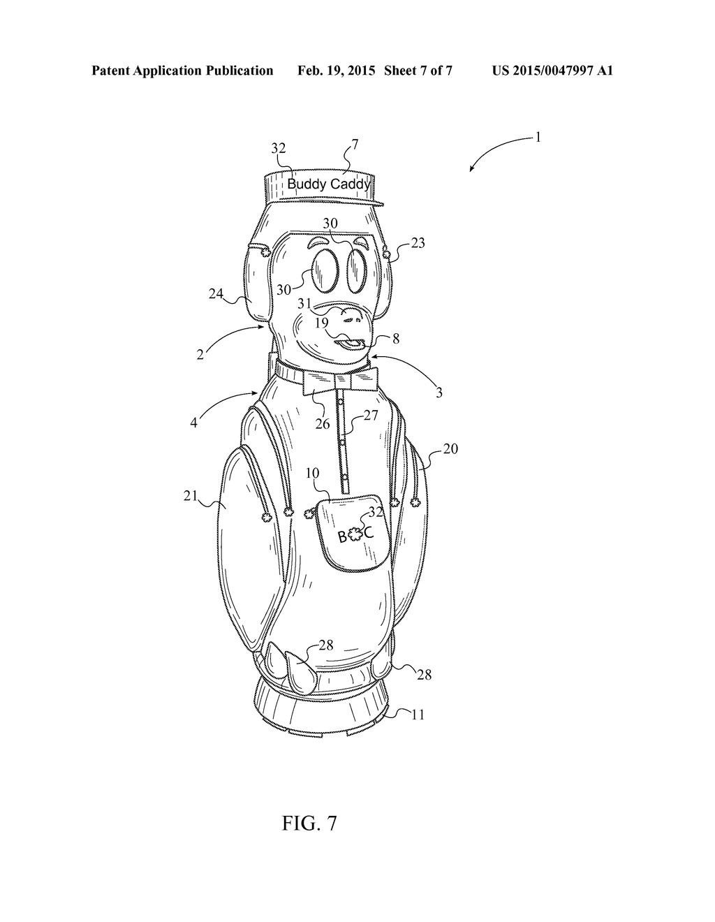 Animal Shaped Golf Bag - diagram, schematic, and image 08