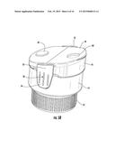 ONE-PIECE SQUEEZE-TO-DOSE DISPENSING CLOSURE diagram and image