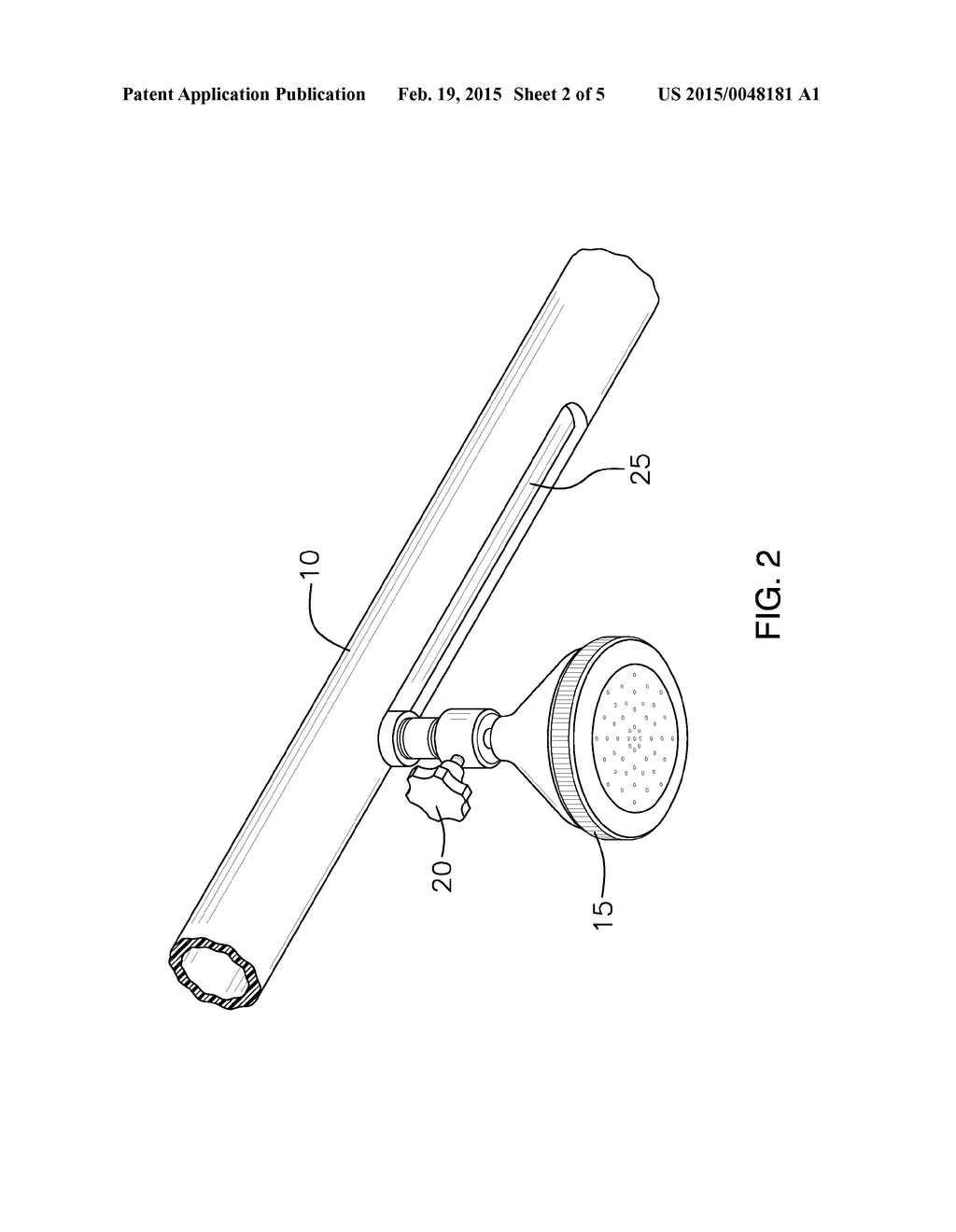 Dual Shower Head Assembly - diagram, schematic, and image 03