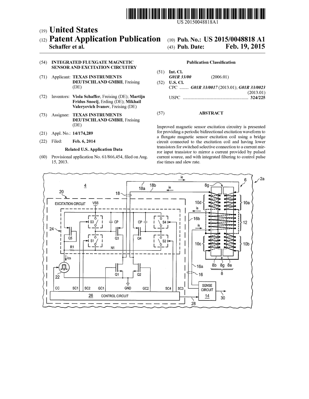 INTEGRATED FLUXGATE MAGNETIC SENSOR AND EXCITATION CIRCUITRY - diagram, schematic, and image 01