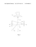 Radar beam deflection unit for a radar level indicator diagram and image