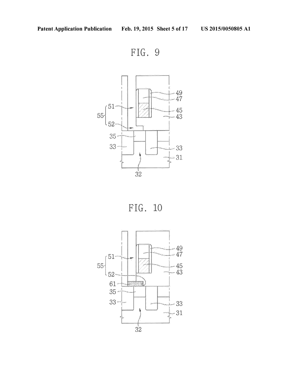 METHOD OF FORMING SEMICONDUCTOR DEVICE HAVING MULTILAYERED PLUG AND     RELATED DEVICE - diagram, schematic, and image 06