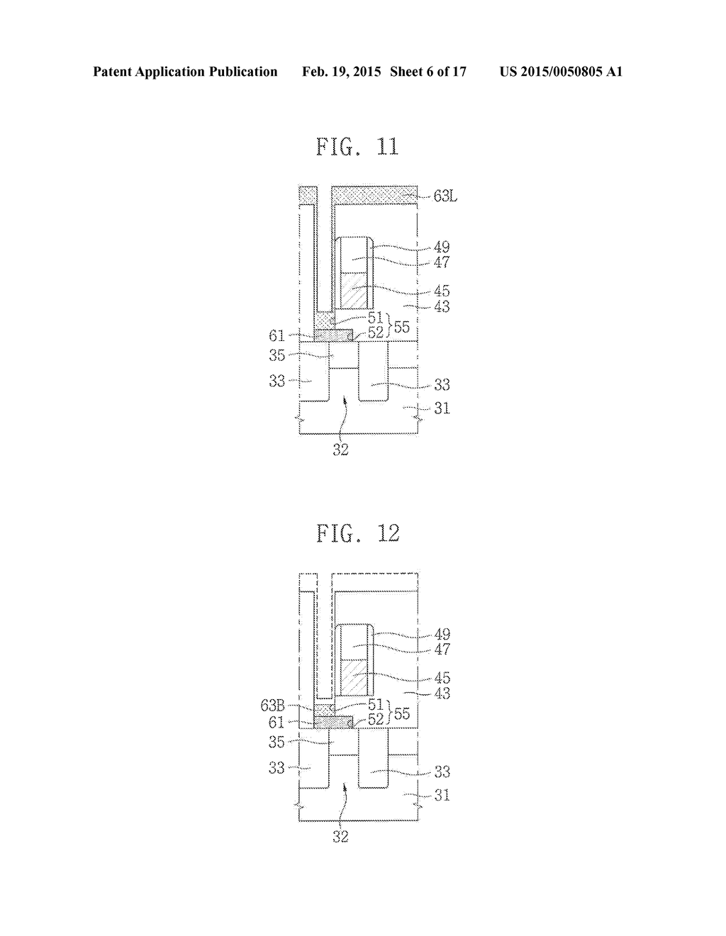 METHOD OF FORMING SEMICONDUCTOR DEVICE HAVING MULTILAYERED PLUG AND     RELATED DEVICE - diagram, schematic, and image 07