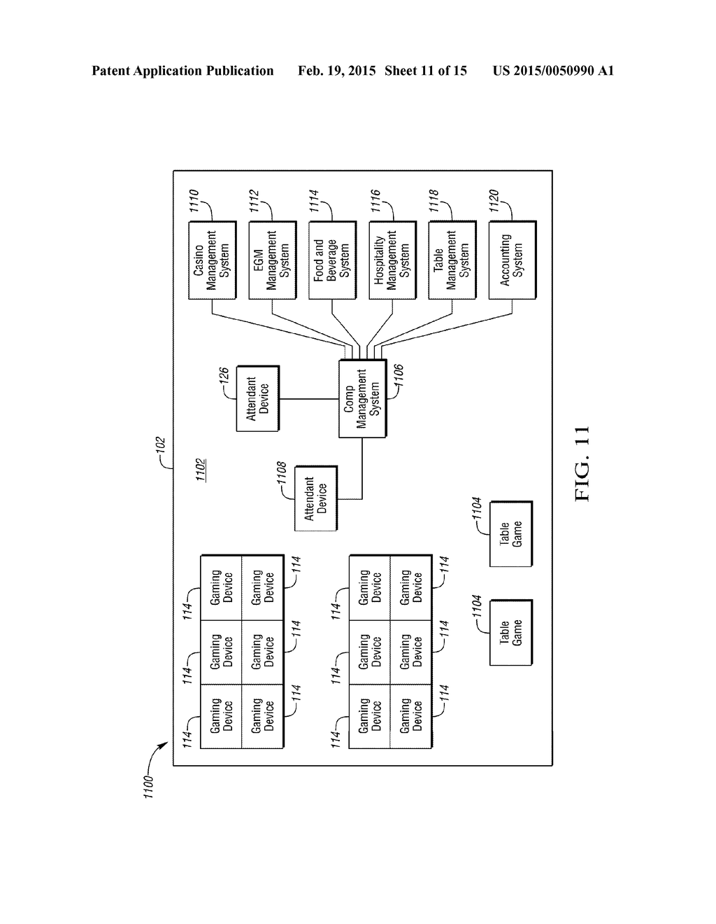 SYSTEMS AND GAMING DEVICES FOR INDICATING COMP ELIGIBILITY - diagram, schematic, and image 12