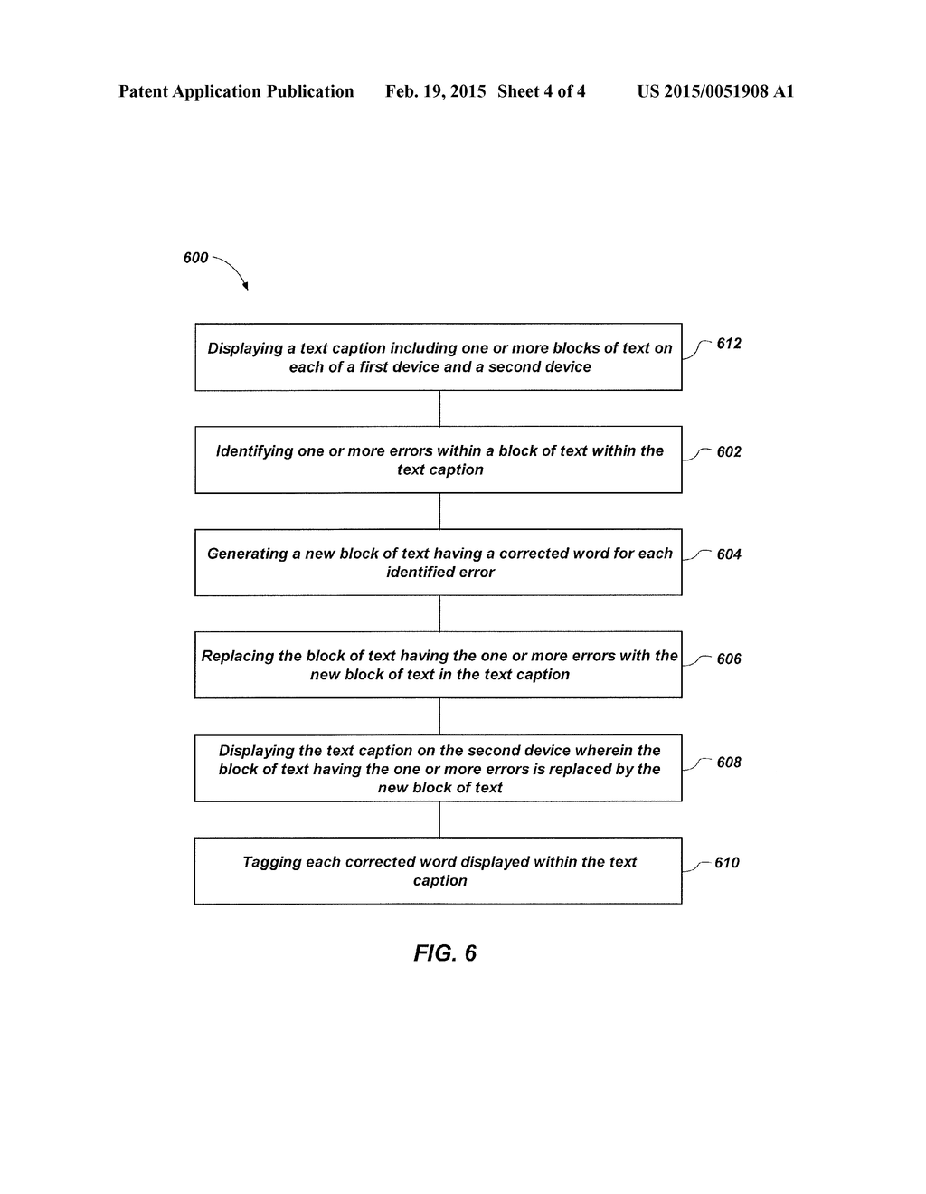 METHODS AND APPARATUSES RELATED TO TEXT CAPTION ERROR CORRECTION - diagram, schematic, and image 05