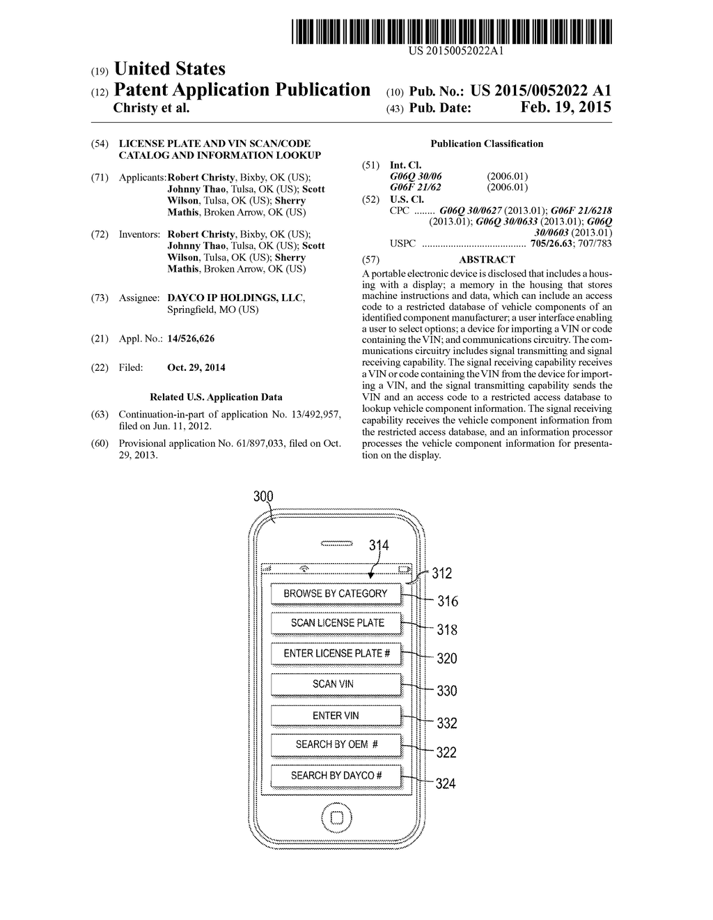 LICENSE PLATE AND VIN SCAN/CODE CATALOG AND INFORMATION LOOKUP - diagram, schematic, and image 01