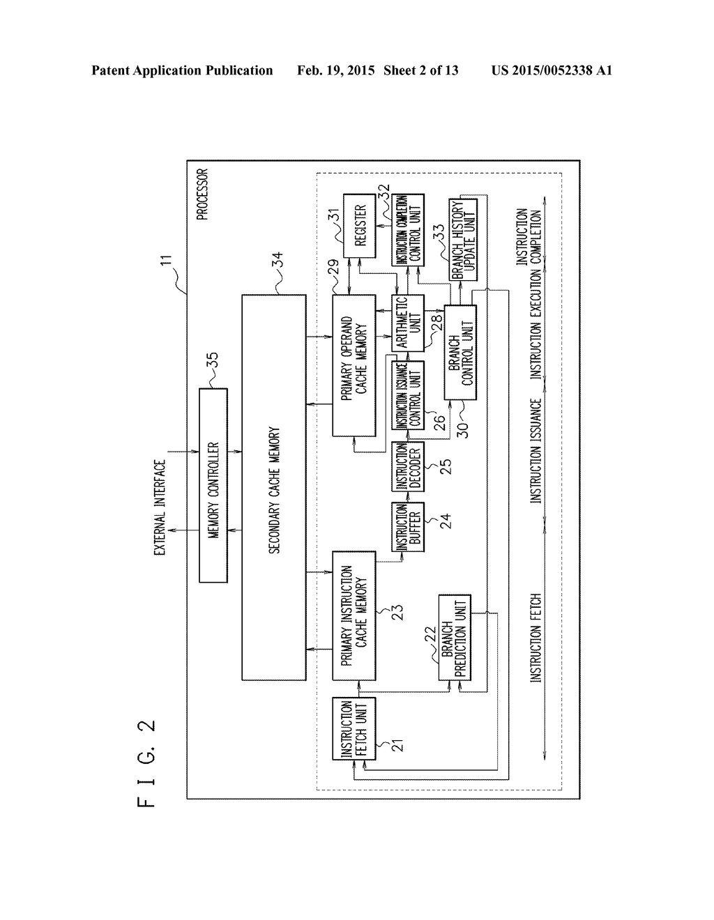 ARITHMETIC PROCESSING DEVICE AND CONTROL METHOD OF ARITHMETIC PROCESSING     DEVICE - diagram, schematic, and image 03