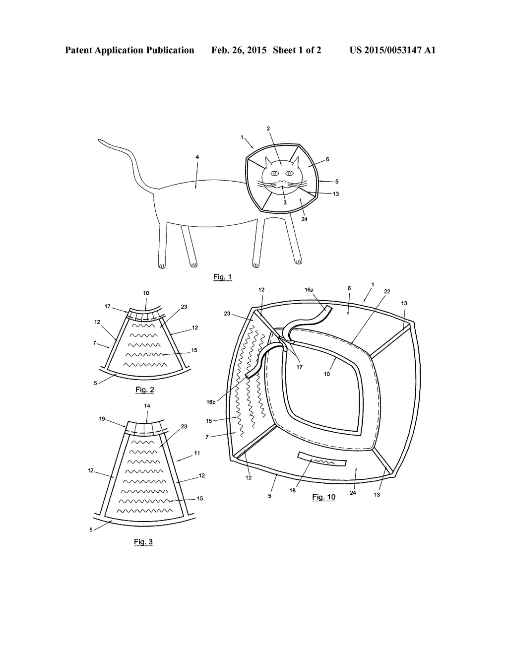 Veterinary restraint collar and improvement - diagram, schematic, and image 02