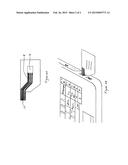 Deformable smart business card for direct interface to computer or laptop     USB ports diagram and image