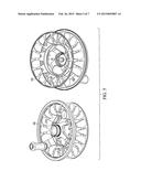 Fly Reel with Detachable Drag Assembly diagram and image