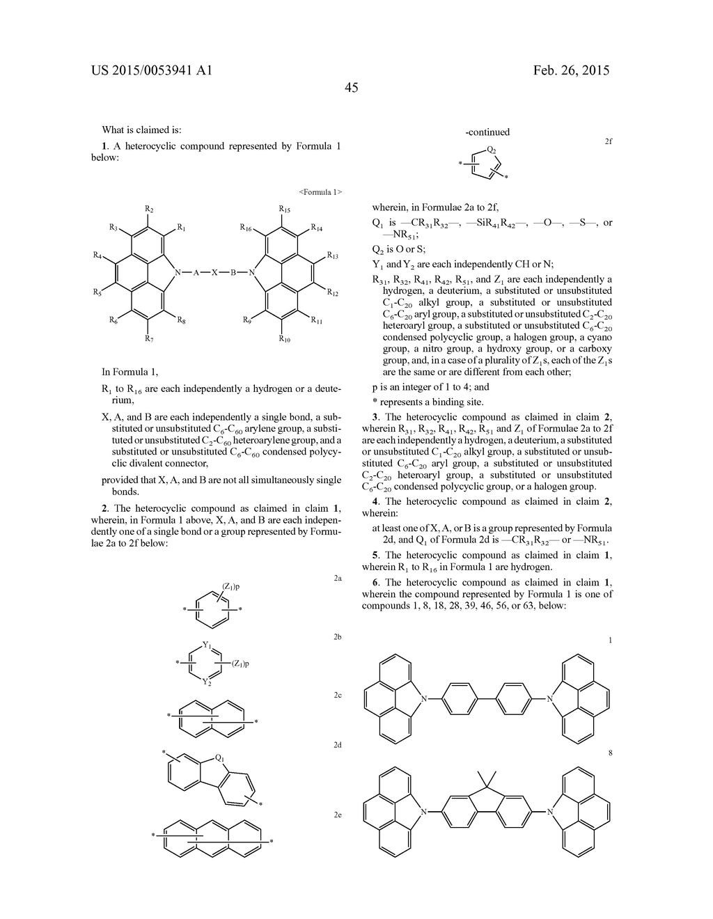 HETEROCYCLIC COMPOUND AND ORGANIC LIGHT-EMITTING DEVICE INCLUDING THE SAME - diagram, schematic, and image 47