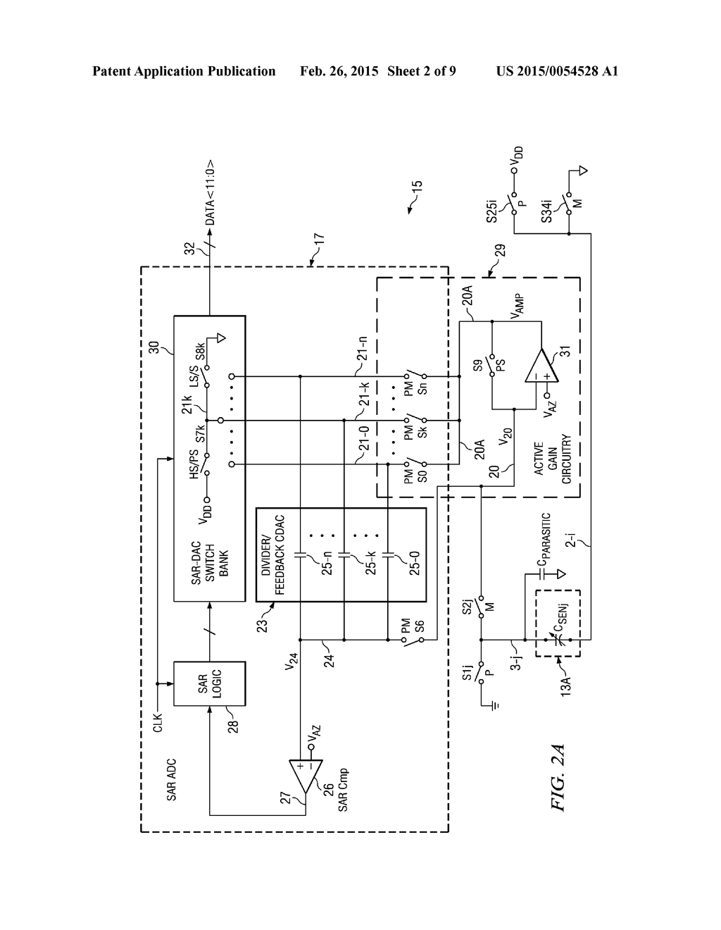 EMBEDDED SAR BASED ACTIVE GAIN CAPACITANCE MEASUREMENT SYSTEM AND METHOD - diagram, schematic, and image 03