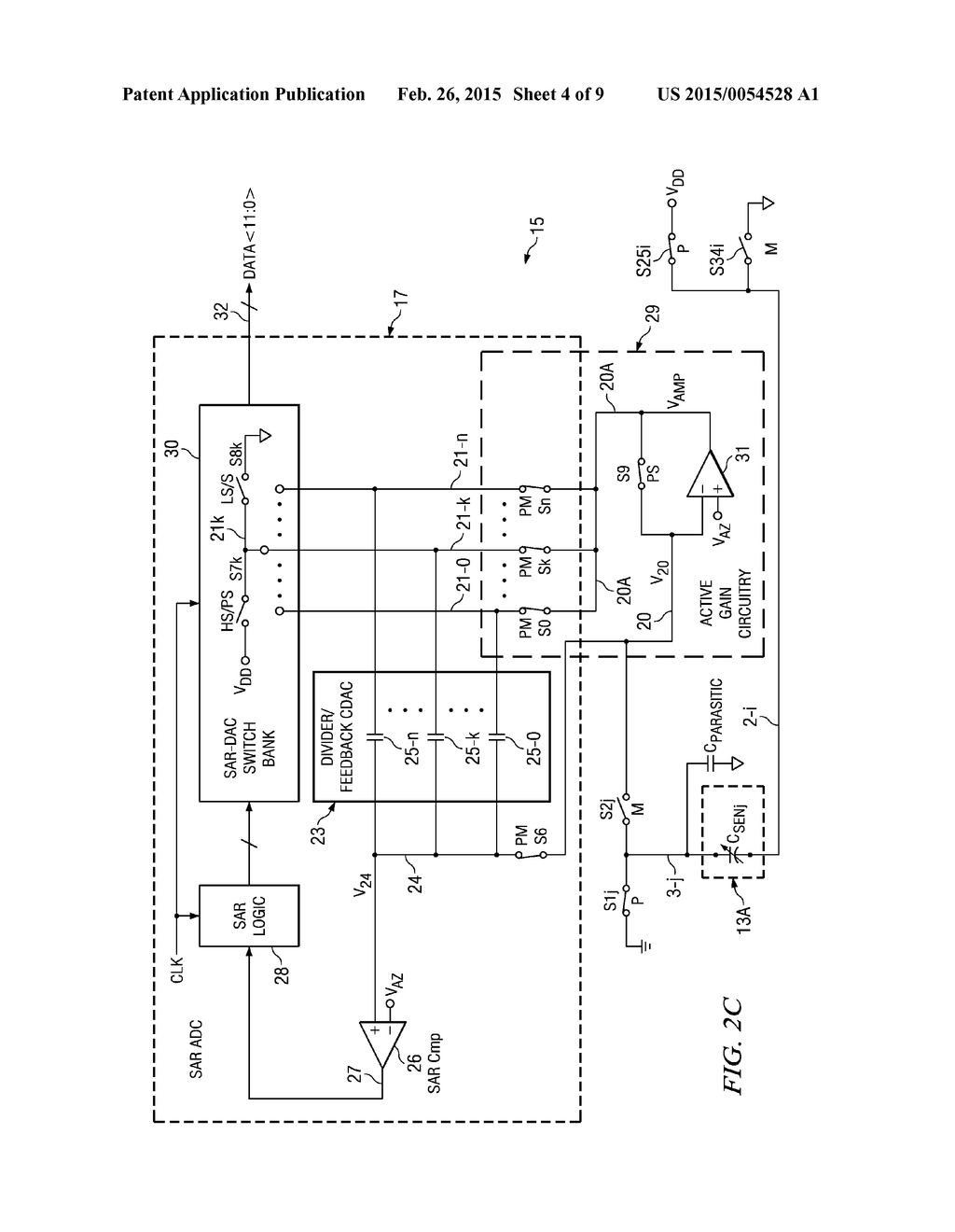 EMBEDDED SAR BASED ACTIVE GAIN CAPACITANCE MEASUREMENT SYSTEM AND METHOD - diagram, schematic, and image 05
